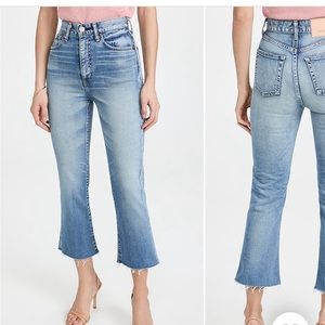 Moussy croppred flare jeans